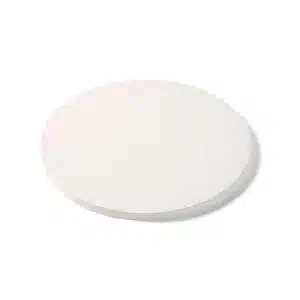 A professional e-commerce product shot of the Big Green Egg Baking Stone, displaying its thick, circular, heat-retaining ceramic design.