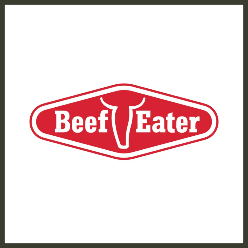 The official brand logo for BeefEater, featuring its bold, rugged corporate typography and iconic signature branding, representing premium Australian-designed gas barbecues, built-in outdoor kitchen components, and high-performance grilling systems.