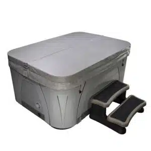 A professional e-commerce product shot of a premium, heavy-duty insulated replacement cover tailored for a Hydropool Serenity hot tub.