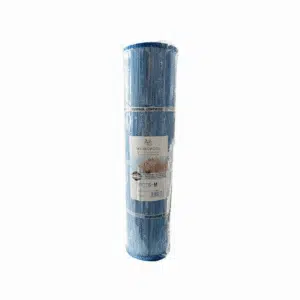 A professional e-commerce product shot of a replacement 75 sq ft Self-Clean Long filter cartridge for Hydropool hot tubs and swim spas.